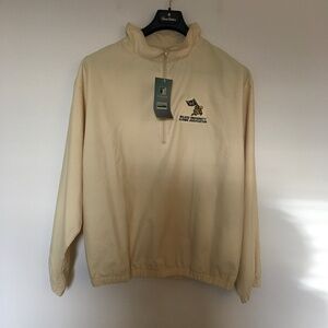 VTG St Martin Collection by Turfer Yellow Windbreaker Mens L Wilkes University